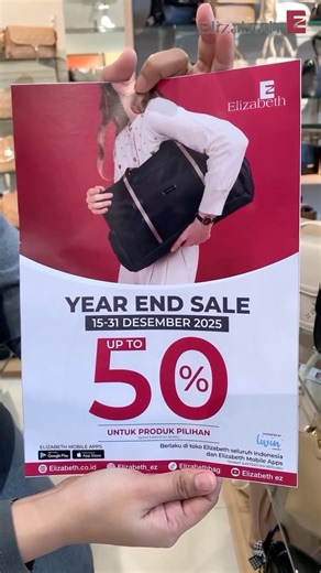 INFO DENPASAR on Instagram: "Hi Ezers👋🏻 Promo Akhir Tahun‼️ Promo YEAR AND SALE discount UP TO 50% selected item 🥳🥳🥳 Dan menariknya lgi kalian bisa tebus murah gantungan kunci seharga 15rb untuk setiap pembelian minimal 200rb Promo berlaku dari tanggal 15 s/d 31 Desember 2025 Yuks belanja sekarang🛍️ Buruaaan datang yaaa,ke 📍. ELIZABETH UDAYANA Pertokoan Kartika Udayana Blok 35 AB. Denpasar ( syarat & ketentuan berlaku) @elizabeth_ez #elizabeth_ez #elizabethbag #elizabethpromo"