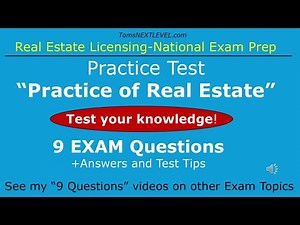 Practice Exam 9 Practice of Real Estate Questions#exampreparation #exam #realestateexamprep
