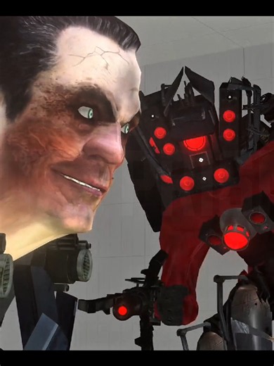 G-decoy vs Titan Speaker Man animation fight scene