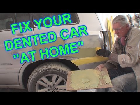 How To Fix A Dent With "BONDO" And Paint A Car At Home - [Do It Yourself]