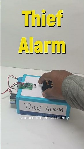 theif alarm working model - security - diy - shorts - science project academy