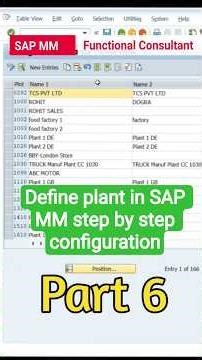 SAP MM: How to Define Plant Step-by-Step 🏭 #shorts