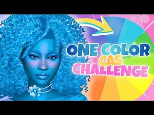I Tried The One Color CAS Challenge 😳 | The Sims 4