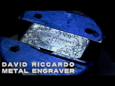 The Metal Engraver | David Riccardo | A Craftsman's Legacy