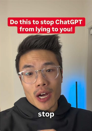 Use this prompt to finally stop ChatGPT from lying to you. Comment “prompt” to get my best AI prompts. #chatgpt #chatgptprompts #fyp
