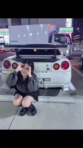 Girls Who Love the Nissan GTR Are Irresistible 😍🔥 Nissan GTR R34 | JDM Car Culture