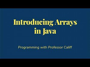 Arrays in Java