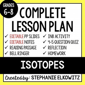 Isotopes Lesson | Printable & Digital