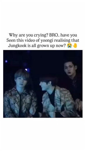 jungkookie on Instagram: "It’s crazy how time flies. The same kid who used to hide behind his hyungs is now standing tall on his own stage, shining brighter than ever. The way Yoongi speaks about Jungkook — it’s not just pride, it’s love. The kind of love that only comes from watching someone grow up right in front of your eyes. From our golden maknae to the golden man — forever proud 💜✨ #Jungkook #JeonJungkook #Yoongi #Suga #MinYoongi #BTS #Bangtan #GoldenMaknae #JK #BTSedit #BTSshorts #Jungko