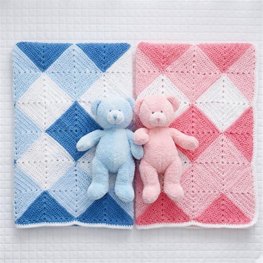 Double Diamond Crochet Blanket Pattern – Easy Elegant Design Tutorial (PDF) - Etsy