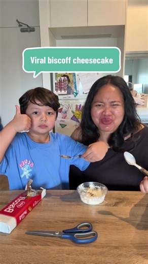 Trying the viral Japanese style cheesecake. 🤔🫣😂 #viral #fyp #momsoftiktok
