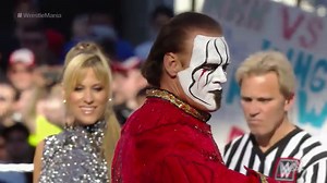 Sting makes an iconic entrance on The Grandest Stage of Them All: WrestleMania 31