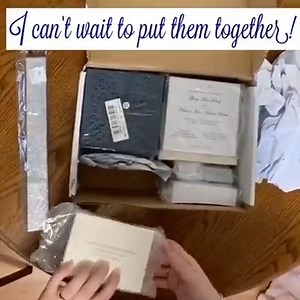 Unboxing video from EWI bride. Thank you so much and best wishes for a lifetime of happiness!🥰🥰 SKU: EWWS198 Use code "FALSH12" to get 12% OFF 👉https://www.elegantweddinginvites.com/product/fabulous-navy-blue-laser-cut-wedding-invitations-with-glitter-belly-bands-and-tags-ewws198/ | ElegantWeddingInvites