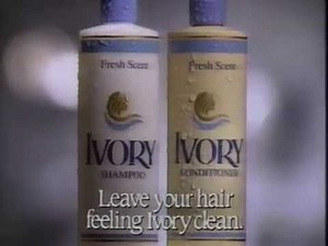 80's Ads: Ivory Shampoo and Conditioner 1987