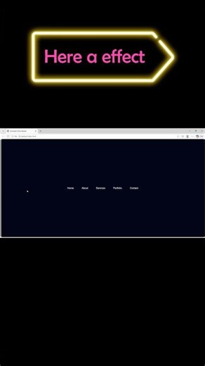 Amazing Animated Navigation Bar using HTML & CSS! 🚀 #shorts #coding