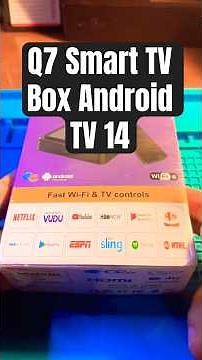 Q7 Smart TV Box Android14 #unboxing