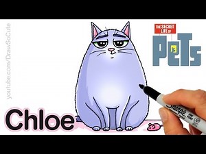 How to Draw Chloe step by step Easy -The Secret Life of Pets