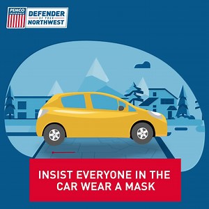 Sharing a car ride or an Uber with someone who lives outside your household? Check out our tips for staying safe and reducing the risk of COVID-19 transmission. | PEMCO Insurance | Facebook