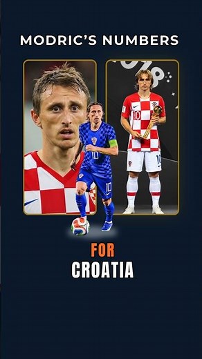 Modric's Numbers For Croatia ⚽💪 #shorts #football