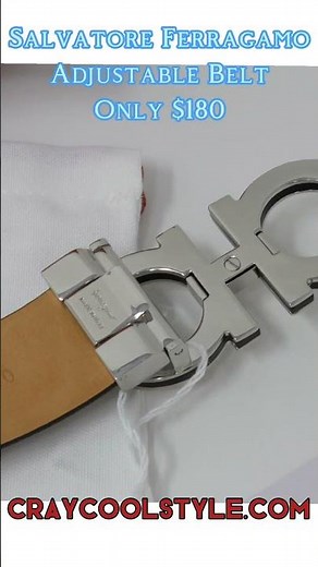 Salvatore Ferragamo Adjustable Belt Sale only $180 unboxing authentic review
