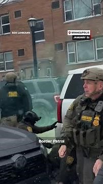 Video shows border patrol official deploying gas canister into crowd