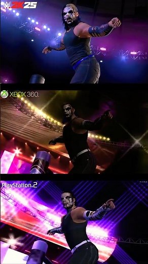 WWE 2K25 Mods vs SVR 2010 Jeff Hardy Entrance Xbox 360 & PS2