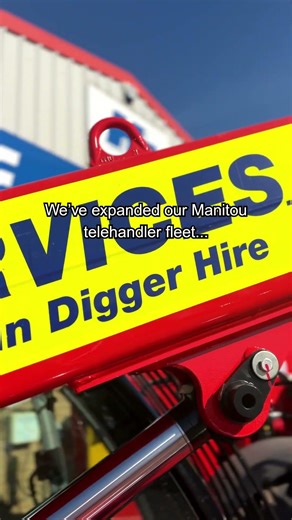 Hire a Manitou Telehandler From H. E. Services.