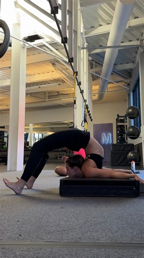 Blair Harp on Instagram: "Here is some of what I’m working on in contortion currently with @livingspinefba 🍤 Having the right guidance and a process that works makes all the difference 😊🙌🏻 To see more of my training, click the 🔗 in my bio 💖"