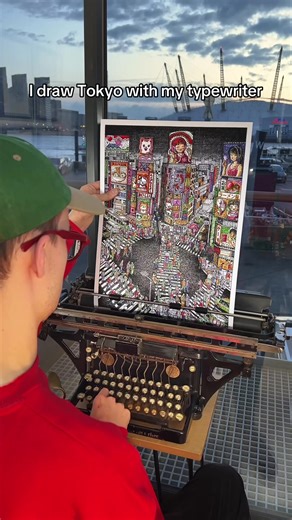 It’s finally arrived!⏰ I’m delighted to share my colourful typewriter art of Tokyo’s iconic Shibuya Crossing, a symbol and hidden gem of Japan! Take a closer look 👀 I dive deeper into the hidden typed details scattered across my artwork of Tokyo’s iconic Shibuya Crossing #typewriter #artistsontiktok #artwork #tokyo #asmr