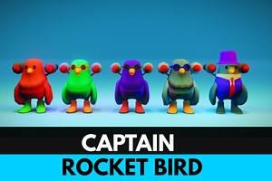 Captain Rocket Bird | Characters | Unity Asset Store
