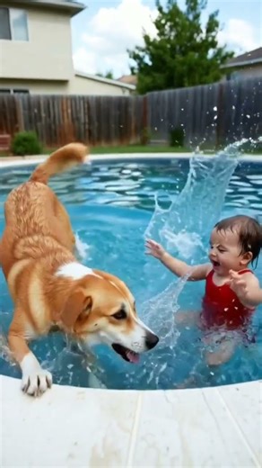Baby saving puppy ❤️