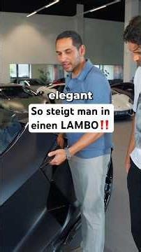 Getting into a Lambo with style. Omid gives Eli a tutorial.
