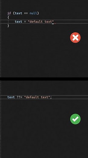 Clean Null Checks in C# with ??=