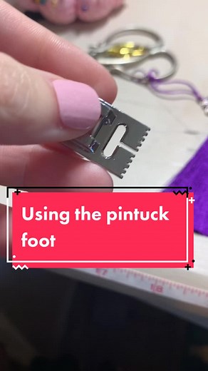 Pin Tuck Foot Sewing Tutorial