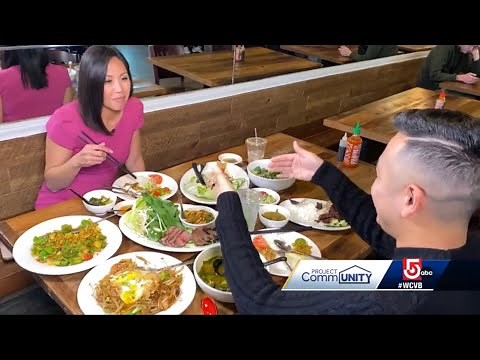 Delicious Cambodian food Simply Khmer restaurant Lowell Ma USA with Armani Thao & Antoinette Antonio