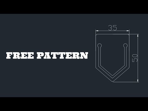 Simple Leather Bookmark Design | Free PDF & DXF Template