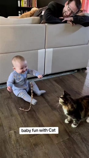 Cute Baby & Kitten Moments: Adorable Interactions