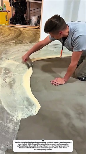 Microcement Floor Installation | Modern Seamless Concrete Finish Process