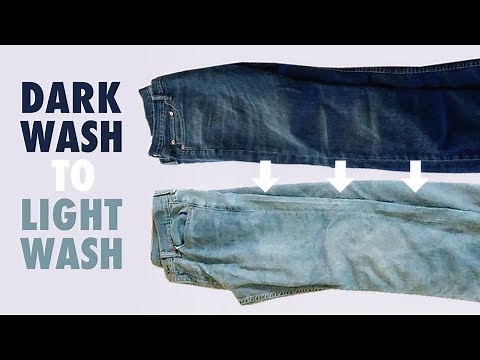 Dark Wash Jeans to Light Wash Jeans - How to Bleach Denim