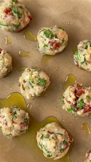 Tomato Basil Orzo with Chicken Meatballs