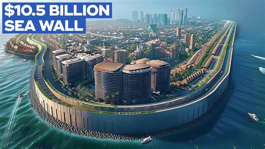 Indonesia builds massive sea wall to protect Jakarta from flooding