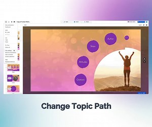 Prezi Video Tip ✨ Change path settings to stop going back to the overview slide between each step. Go to the Hamburger Menu in the top toolbar and select Path Settings. #prezi #prezivideotip #presentations | Prezi