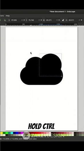 Simple Cloud in Inkscape