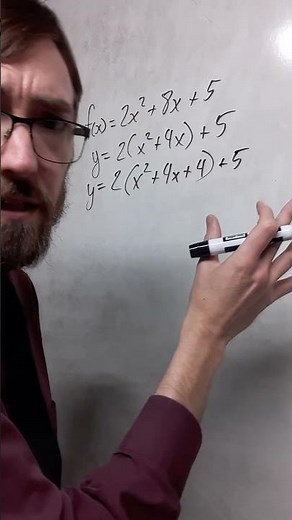 quadratic general to vertex form