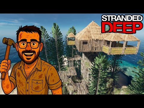 I built a house on top of a rock! 🏝️ New Mega Construction Series | Stranded Deep