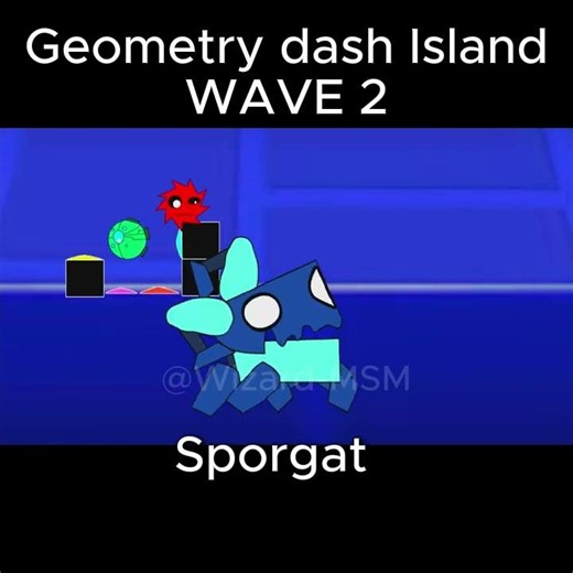 Sporgat on geometry dash Island #mysingingmonsters #msm #airisland #allislandsongs #amberisland