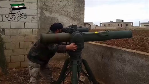 Footage from 2015 shows Free Syrian Army fighters using a CIA-supplied TOW missile to destroy a U.S.-made Humvee operated by an Iraqi paramilitary force during the Syrian Civil War.