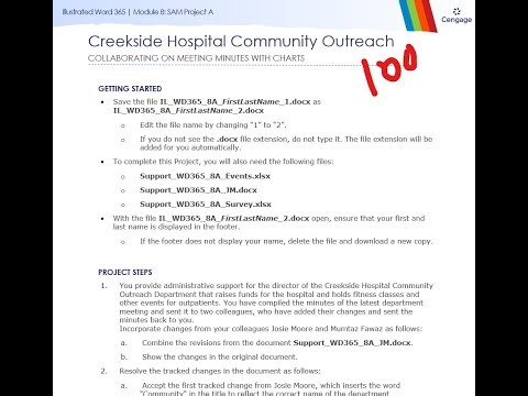 Illustrated Word 365 | Module 8: SAM Project A