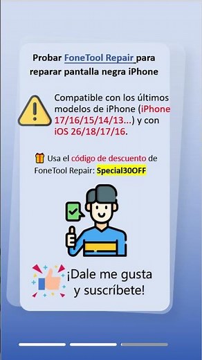 Mi iPhone no Prende / Pantalla Se Puso Negra - Solución en 2 minutos #fix #reparación #apple #fypシ
