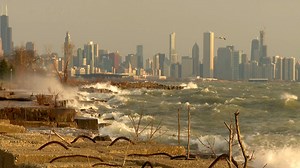 28K views · 255 reactions | "THE LAKE IS REALLY DANGEROUS": Strong winds are creating big waves on Lake Michigan this morning, prompting a lakeshore flood advisory and gale warning through early this afternoon. “There are some people that don't really understand the power of the waves,” runner Dan Norman said. (Read more: https://cbsloc.al/2GfAMtH) | CBS Chicago | Facebook